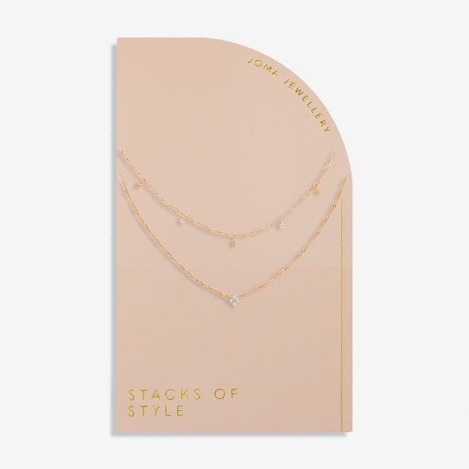 Stacks Of Style Gold Star Gold 45Cm 40cm + 5cm Necklace 6332Joma Jewellery6332