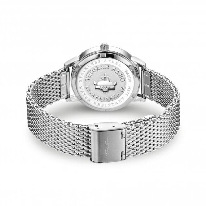 Stainless Steel Blue Snowflakes In 3D optics Watch WA0390 - 201 - 209Thomas Sabo WatchesWA0390 - 201 - 209