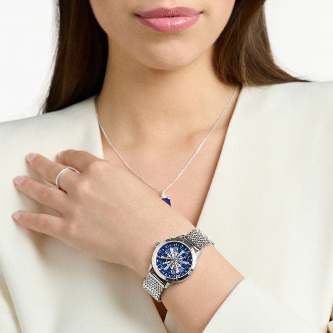 Stainless Steel Blue Snowflakes In 3D optics Watch WA0390 - 201 - 209Thomas Sabo WatchesWA0390 - 201 - 209