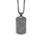 Stainless Steel Carbon Fibre Dog Tag Necklace N4588Fred BennettN4588