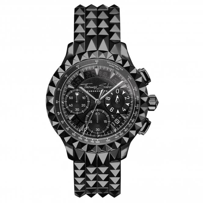 Stainless Steel Dial Black Statement Mens Watch WA0359 - 202 - 203Thomas Sabo WatchesWA0359 - 202 - 203