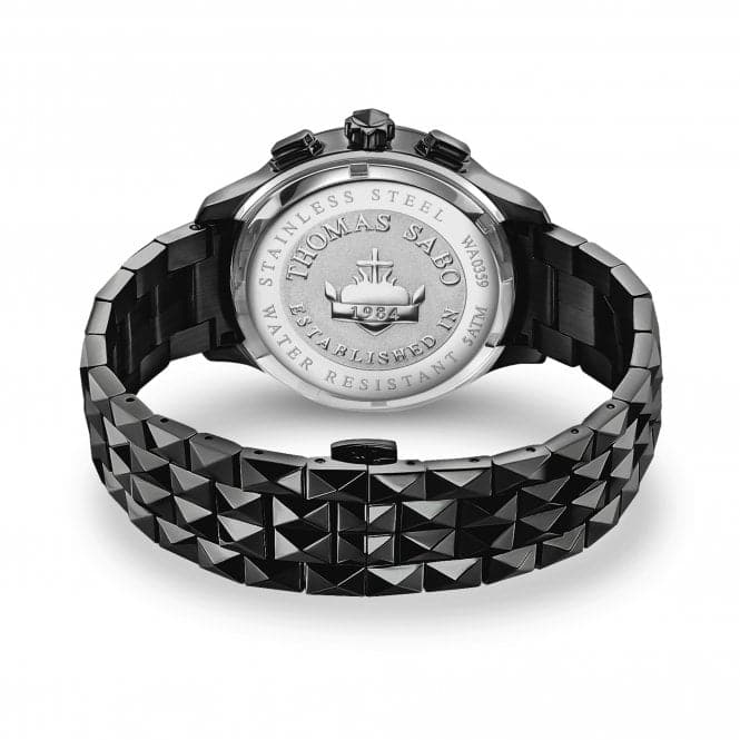 Stainless Steel Dial Black Statement Mens Watch WA0359 - 202 - 203Thomas Sabo WatchesWA0359 - 202 - 203