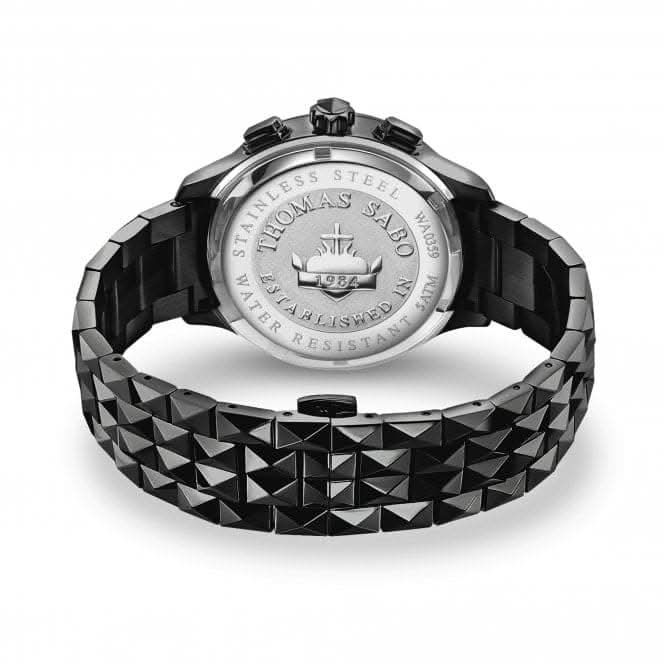 Stainless Steel Dial Black Statement Mens Watch WA0359 - 202 - 203Thomas Sabo WatchesWA0359 - 202 - 203