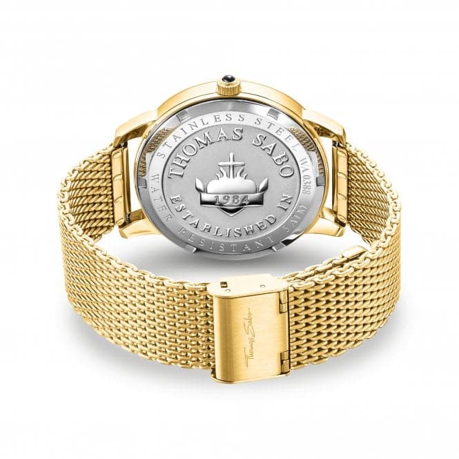 Stainless Steel Dial Gold - Coloured Elements Of Nature Mens Watch WA0388 - 264 - 207Thomas Sabo WatchesWA0388 - 264 - 207