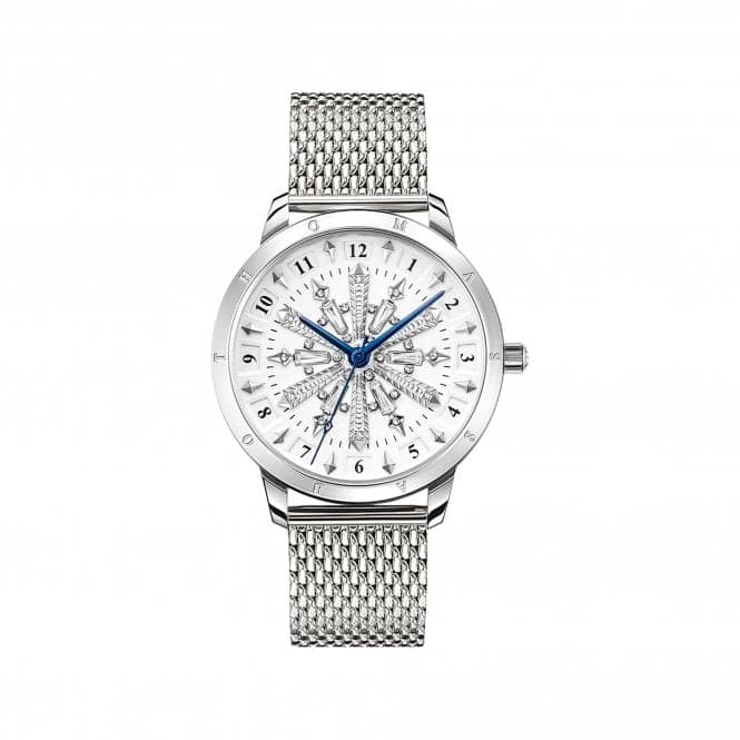 Stainless Steel White Snowflakes In 3D optics Watch WA0391 - 201 - 202Thomas Sabo WatchesWA0391 - 201 - 202