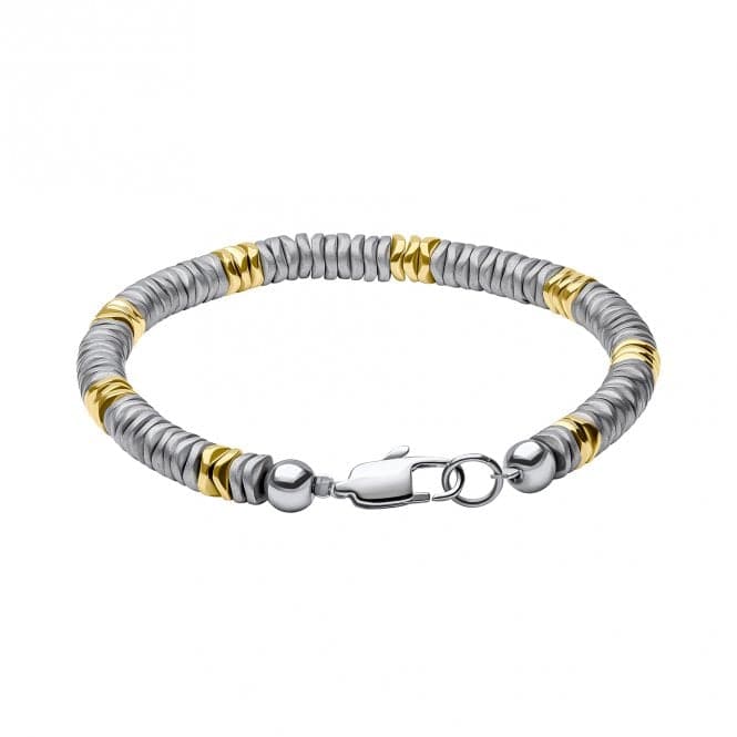 Stainless Steel With Hematite Bracelet B5457Fred BennettB5457