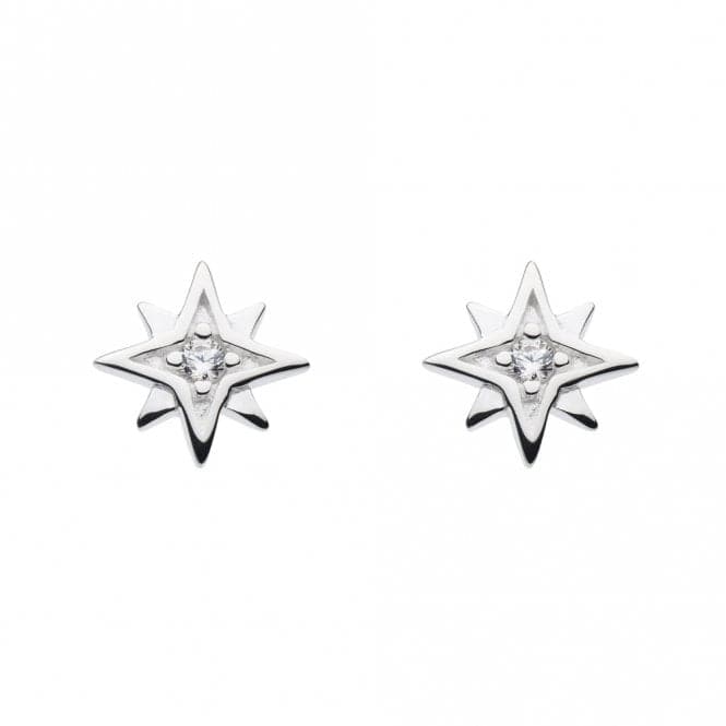 Star 8 Point Zirconia Stud Earrings 3769CZDew3769CZ