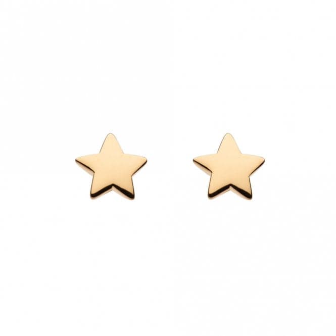 Star Gold Plated Stud Earrings 4357GDDew4357GD