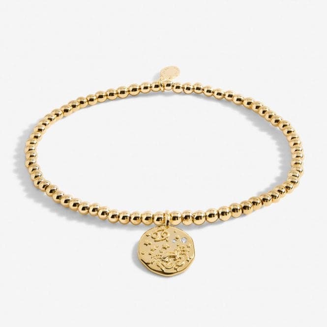 Star Sign A Little Cancer Gold Plated 17.5cm Stretch Bracelet 6805Joma Jewellery6805