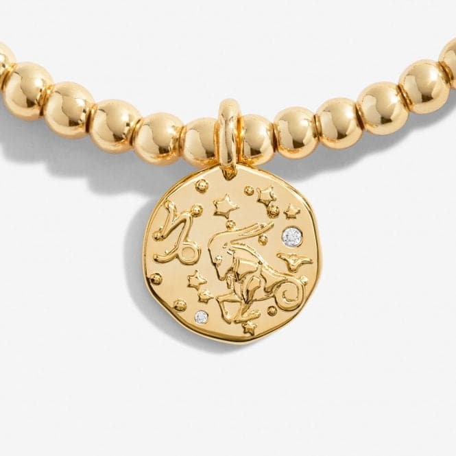 Star Sign A Little Capricorn Gold Plated 17.5cm Stretch Bracelet 6800Joma Jewellery6800