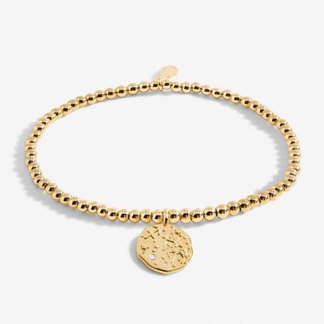 Star Sign A Little Sagittarius Gold Plated 17.5cm Stretch Bracelet 6799Joma Jewellery6799