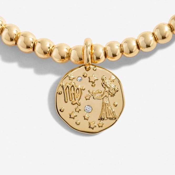 Star Sign A Little Virgo Gold Plated 17.5cm Stretch Bracelet 6796Joma Jewellery6796