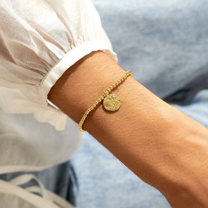 Star Sign A Little Virgo Gold Plated 17.5cm Stretch Bracelet 6796Joma Jewellery6796