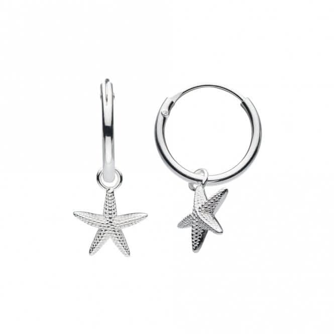 Starfish 13mm Sleeper Hoop Earrings 6374HPDew6374HP