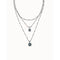 Stars' Rain Blue Metal Faceted Crystal NecklaceUNOde50COL1722AZUMTL0U