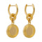 Statement Gold Plated Disc Assembled Hoop Earrings E6256BeginningsE6256