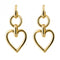 Statement Open Heart Gold Plated Earrings E6266BeginningsE6266