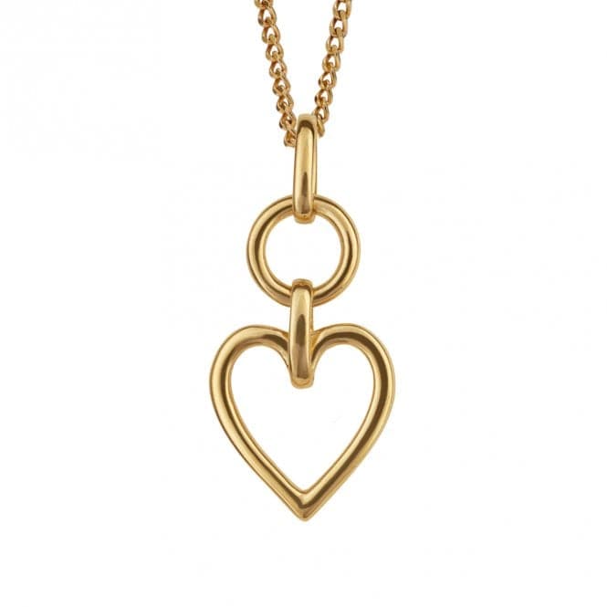 Statement Open Heart Gold Plated Pendant P5243BeginningsP5243