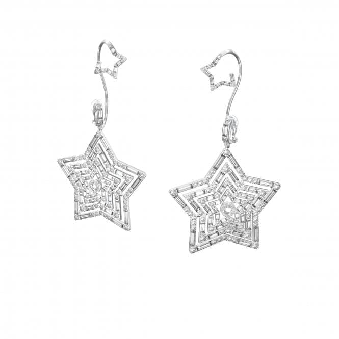 Stella Clip Star White Rhodium Plated Earrings 5617768Swarovski5617768