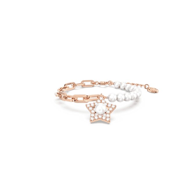 Stella Crystal Star White Rose Gold - tone Plated Bracelet 5645461Swarovski5645461