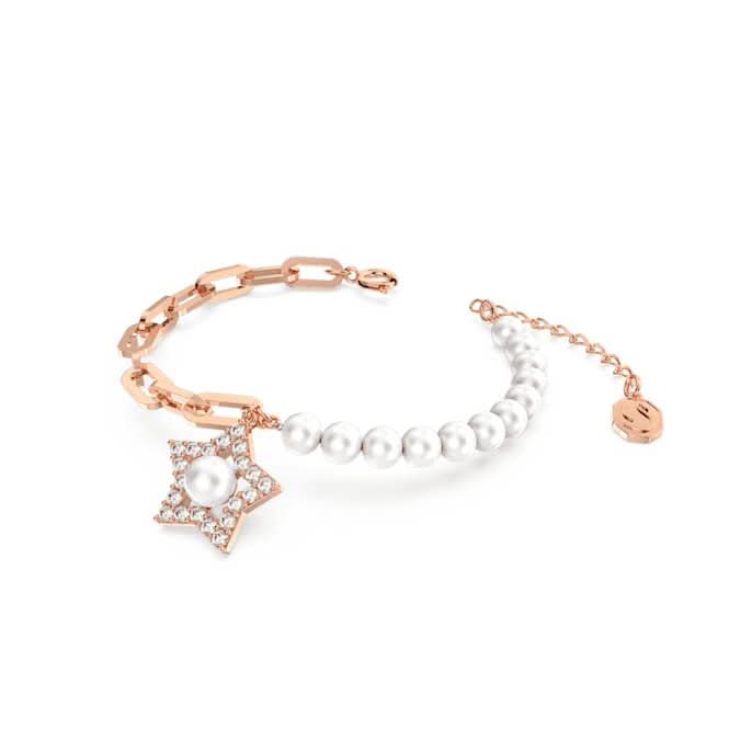 Swarovski Stella Crystal Star White Rose Gold-Tone Plated