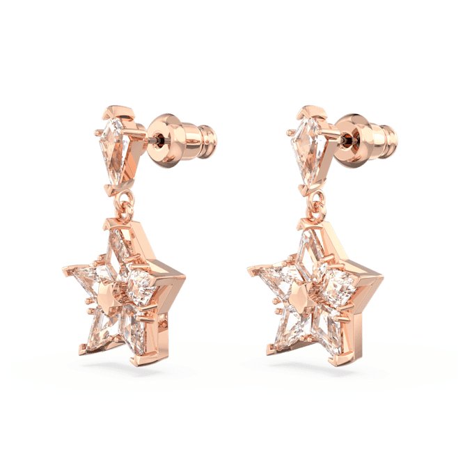 Stella Drop Kite Cut Star White Rose Gold - tone Plated Earrings 5645466Swarovski5645466