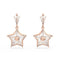 Stella Drop Kite Cut Star White Rose Gold - tone Plated Earrings 5645466Swarovski5645466