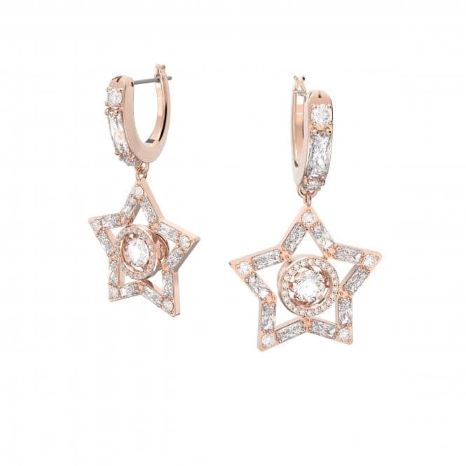 Stella Rose Gold - tone White Crystal Earrings 5617769Swarovski5617769