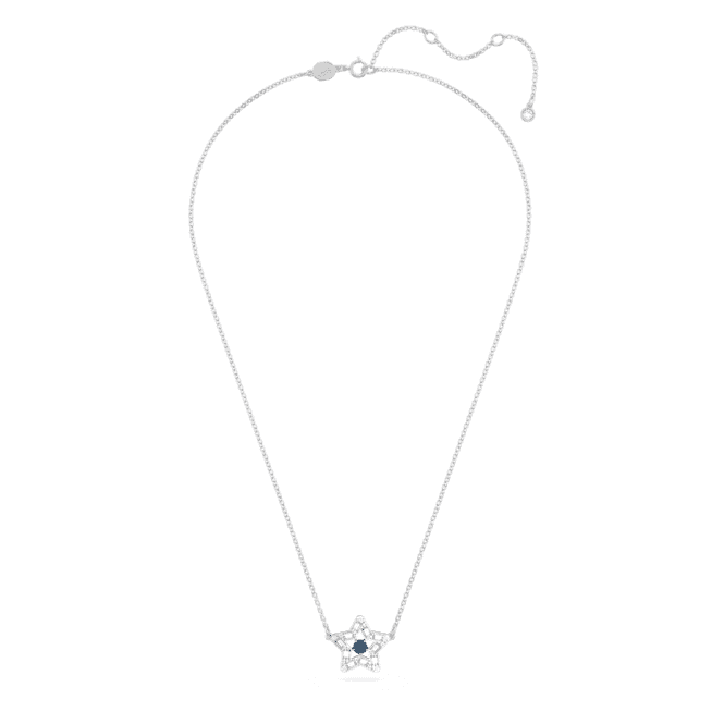 Stella Star Blue Rhodium Plated Pendant 5639186Swarovski5639186