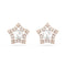 Stella Stud Crystal Star White Rose Gold - tone Plated Earrings 5645465Swarovski5645465