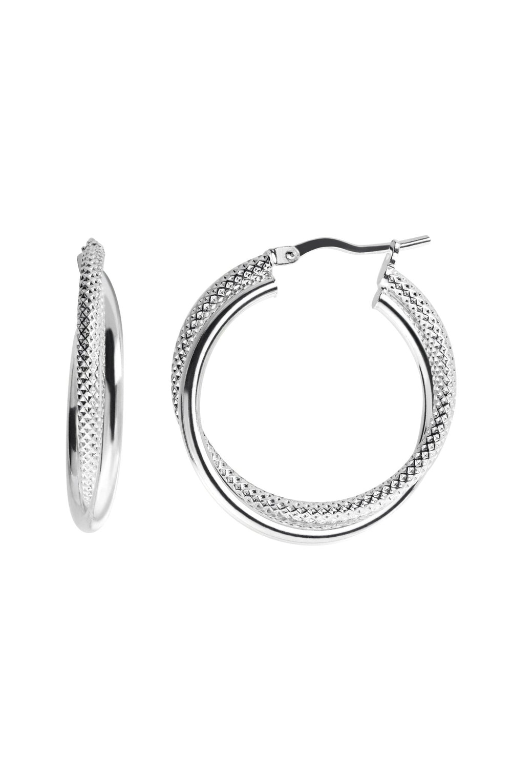 Sterling Silver 20mm Hoop EarringsThe Fine CollectiveBA0035175