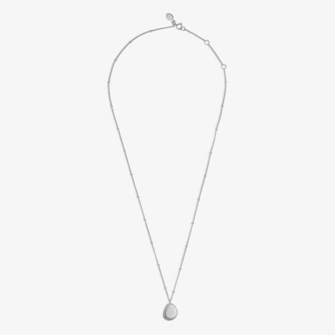 Sterling Silver Amazing Auntie Pebble Pave 46cm + 5cm Necklace JJS0016Joma JewelleryJJS0016