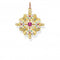 Sterling Silver Amulet kaleidoscope Gold Butterfly Pendant PE877 - 996 - 7Thomas Sabo Sterling SilverPE877 - 996 - 7