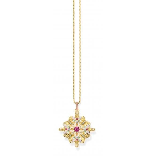 Sterling Silver Amulet kaleidoscope Gold Butterfly Pendant PE877 - 996 - 7Thomas Sabo Sterling SilverPE877 - 996 - 7