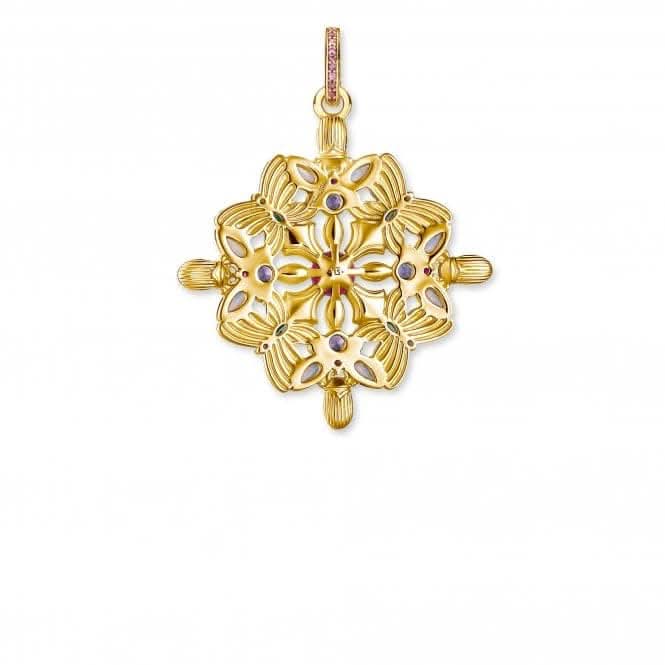 Sterling Silver Amulet kaleidoscope Gold Butterfly Pendant PE877 - 996 - 7Thomas Sabo Sterling SilverPE877 - 996 - 7