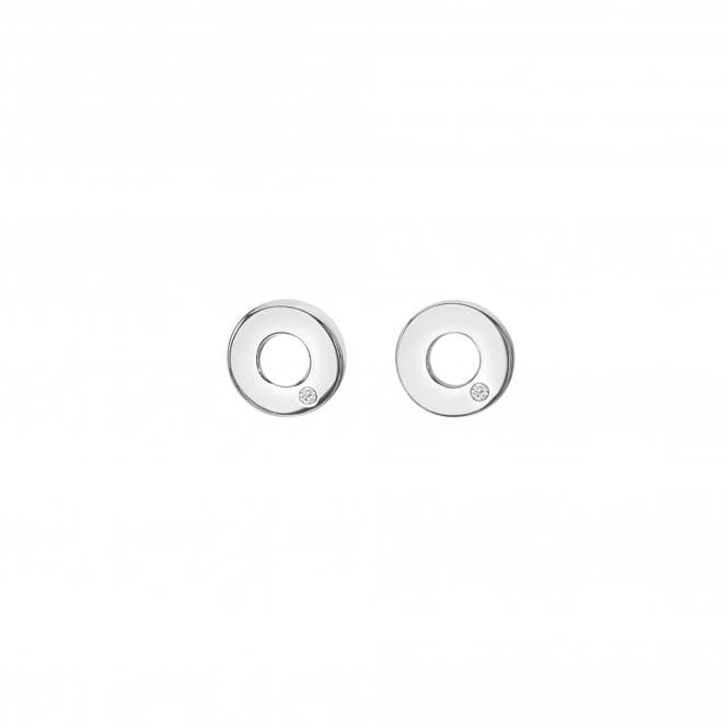 Sterling Silver Amulets Circle Earrings DE709Hot DiamondsDE709