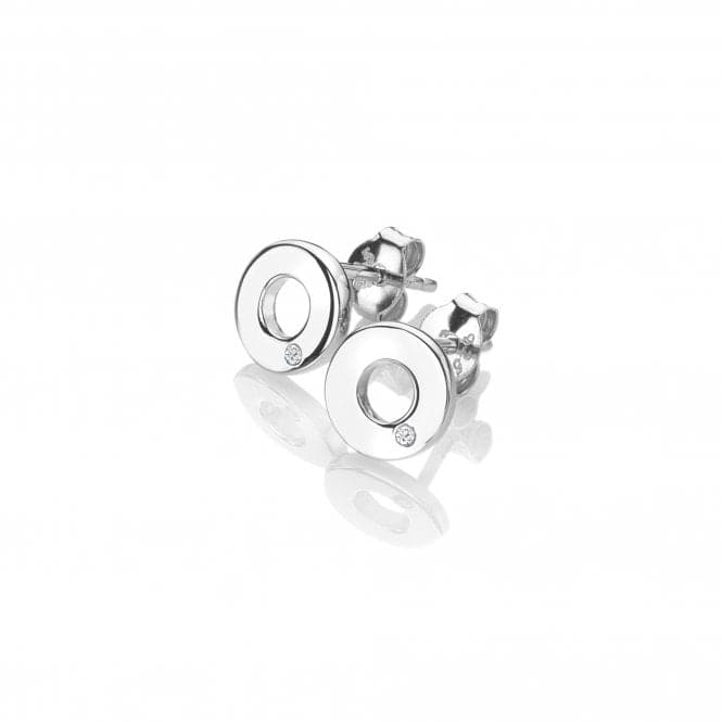 Sterling Silver Amulets Circle Earrings DE709Hot DiamondsDE709