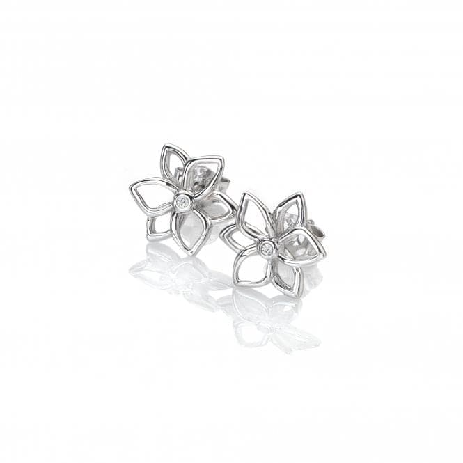 Sterling Silver Amulets Flower Earrings DE711Hot DiamondsDE711