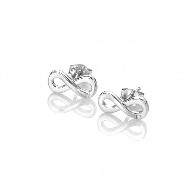 Sterling Silver Amulets Infinity Earrings DE710Hot DiamondsDE710