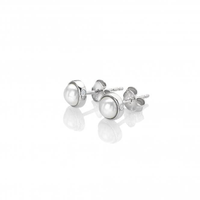 Sterling Silver Amulets Pearl Earrings DE712Hot DiamondsDE712