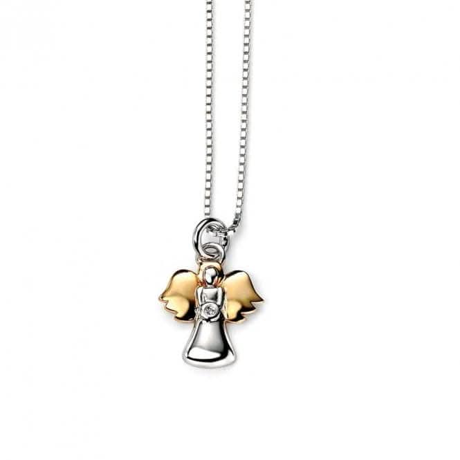 Sterling Silver Angel Pendant Plated Details P4019