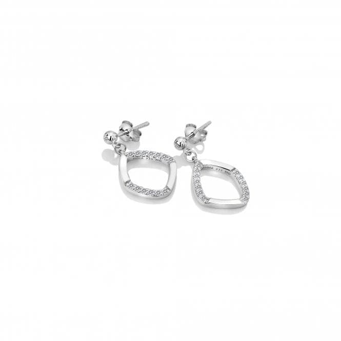 Sterling Silver Behold White Topaz Earrings DE646Hot DiamondsDE646