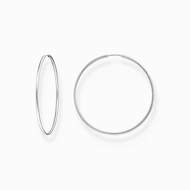 Sterling Silver Big Hoop Earrings CR729 - 001 - 21Thomas Sabo Sterling SilverCR729 - 001 - 21