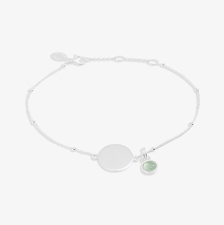 Sterling Silver Birthstone A Little August Bracelet JJS0089Joma JewelleryJJS0089