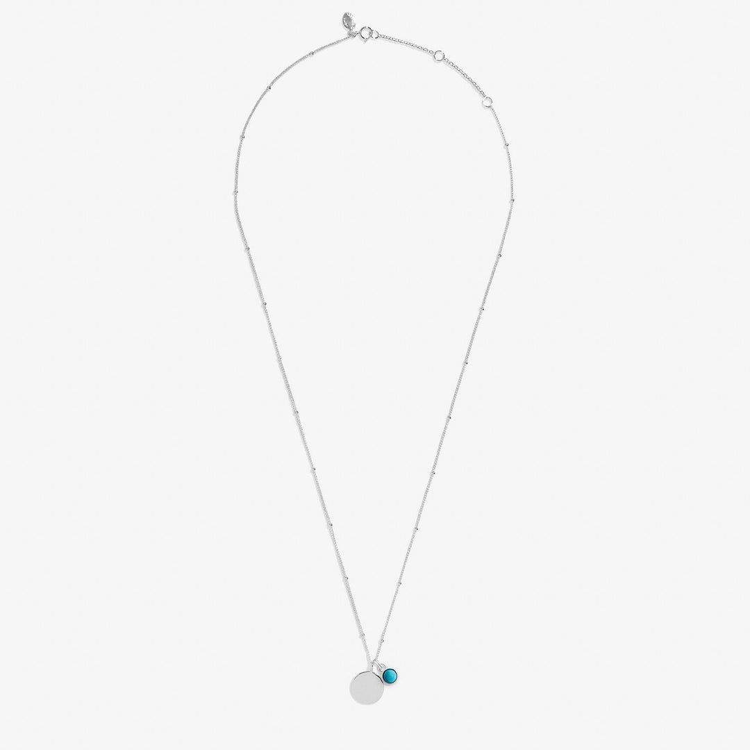 Sterling Silver Birthstone A Little December Necklace JJS0081Joma JewelleryJJS0081