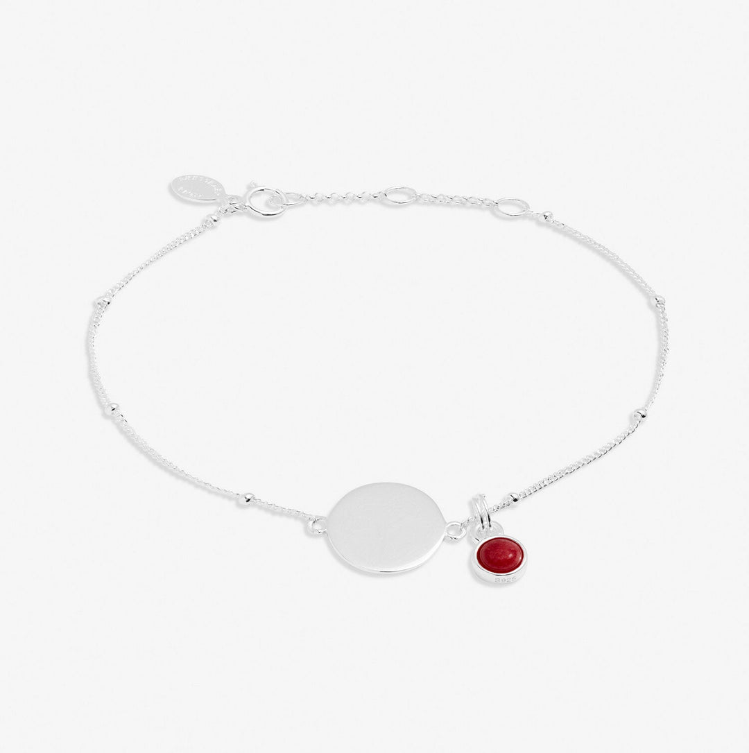 Sterling Silver Birthstone A Little January Bracelet JJS0082Joma JewelleryJJS0082