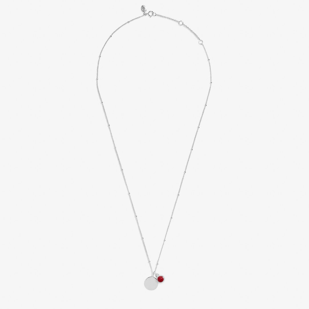 Sterling Silver Birthstone A Little January Necklace JJS0070Joma JewelleryJJS0070