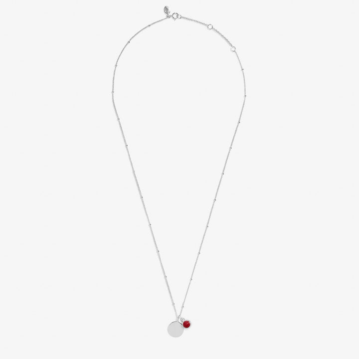 Sterling Silver Birthstone A Little January Necklace JJS0070Joma JewelleryJJS0070