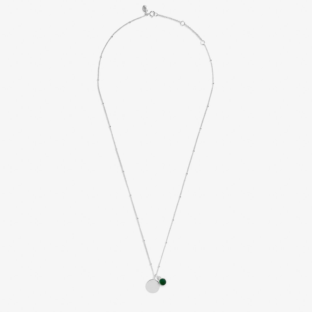 Sterling Silver Birthstone A Little May Necklace JJS0074Joma JewelleryJJS0074