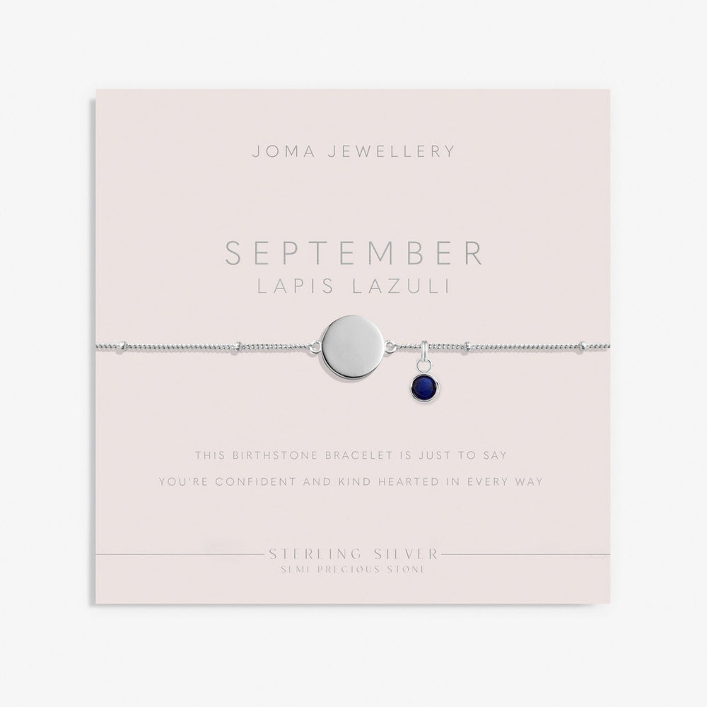 Sterling Silver Birthstone A Little September Bracelet JJS0090Joma JewelleryJJS0090